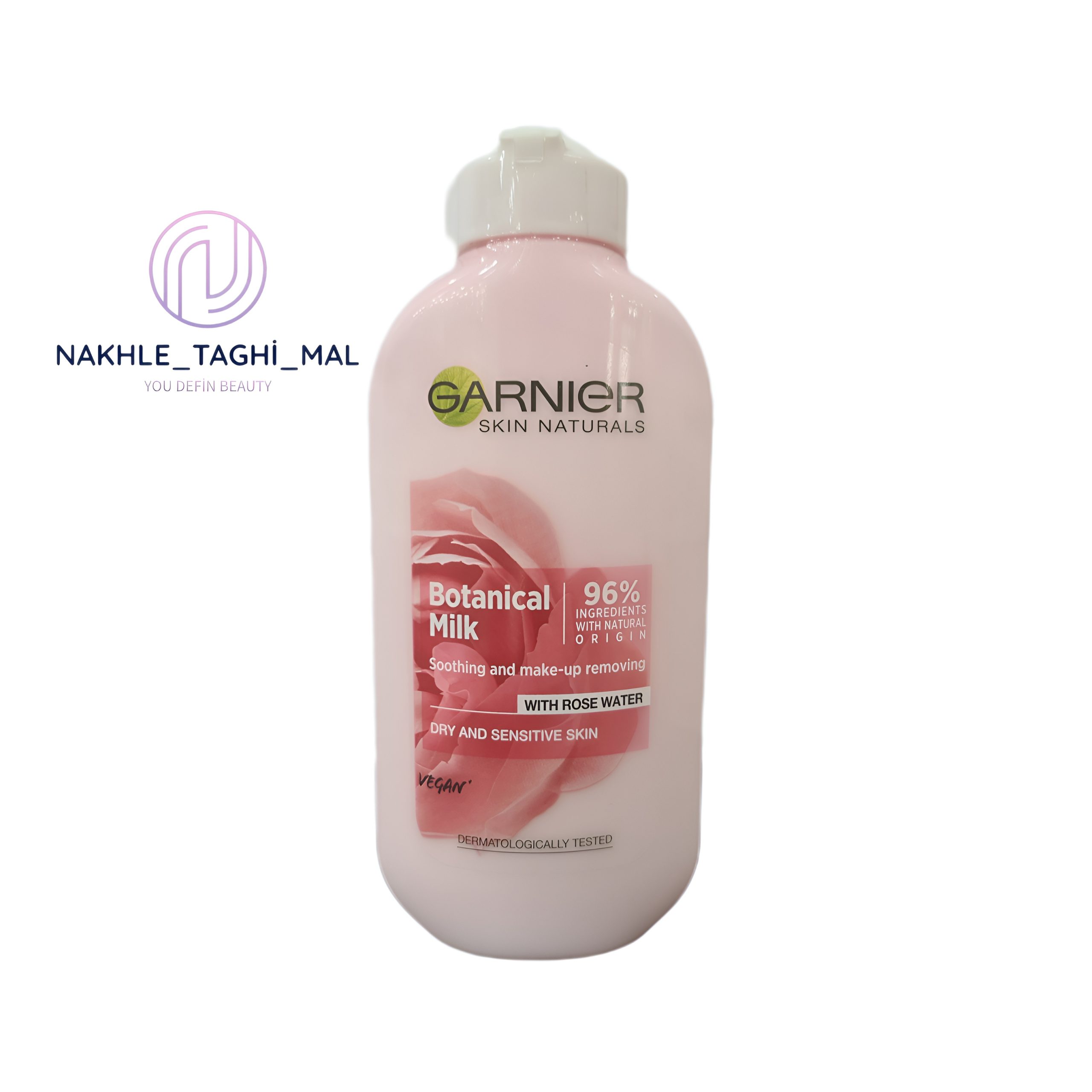 1735024190174_aj25qf_2_0 شیر پاکن صورت مدل Botanical Milk حاوی گل رز گارنیر (Garnier) - Image 1