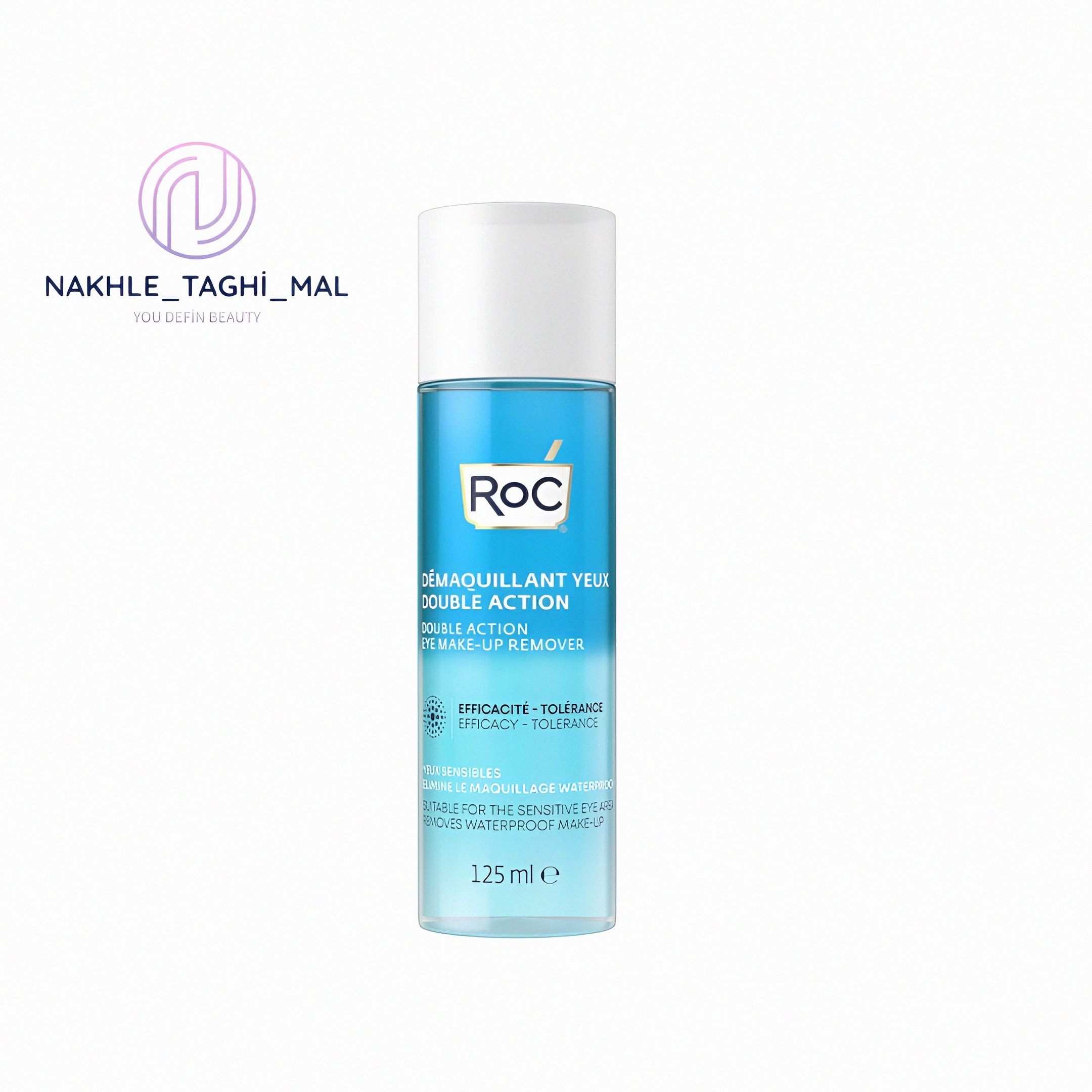 1748411238420_zu7q0l_2_0 محلول پاککننده آرایش چشم دوفاز RoC (RoC Double Action Eye Makeup Remover 125ml) - Image 1