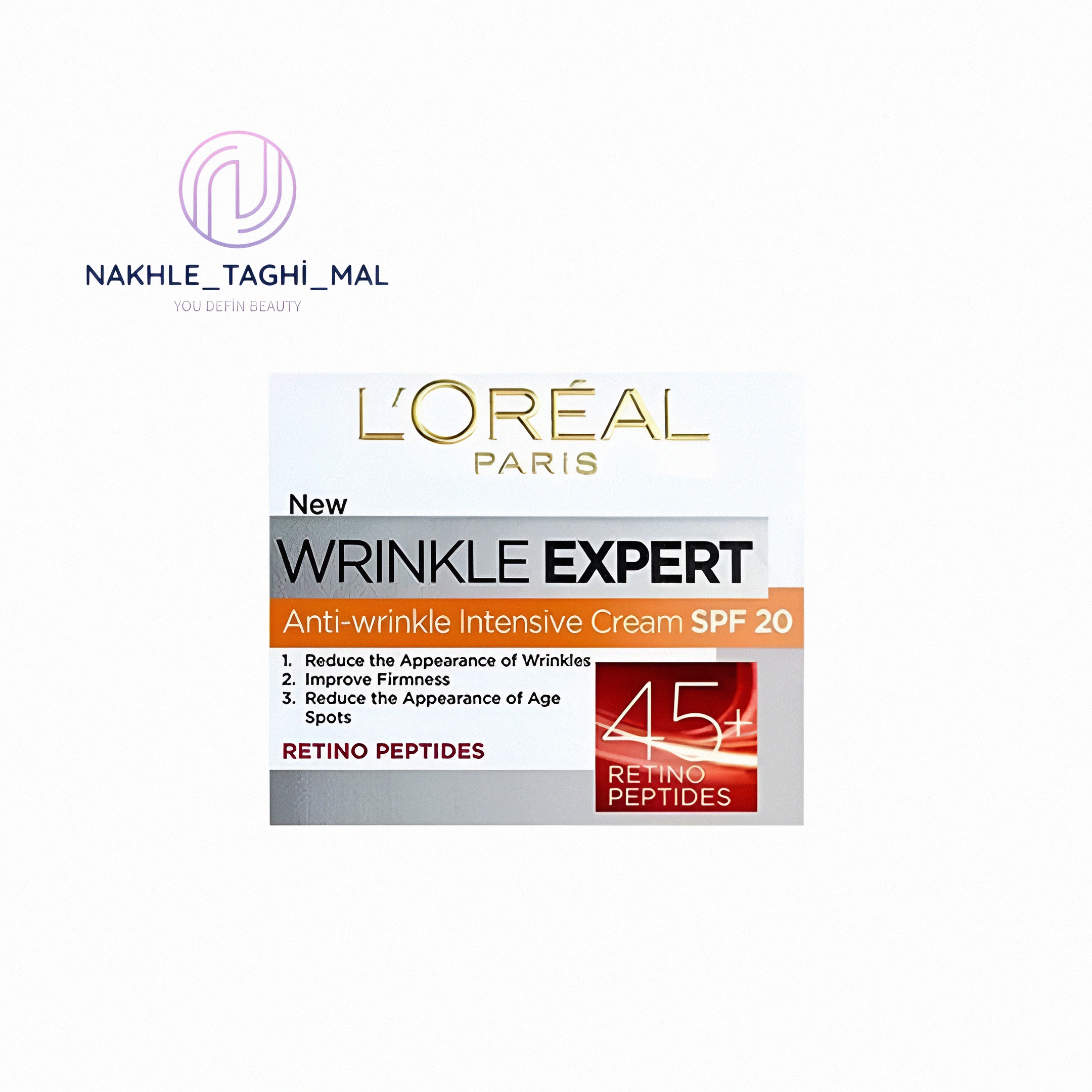 1750924432374_24bpol_2_0 کرم کرم روز ضد چروک رتینول و پپتاید لورآل مدل (L’Oréal Anti-Wrinkle Intensive Cream SPF 20) 50میل - Image 1