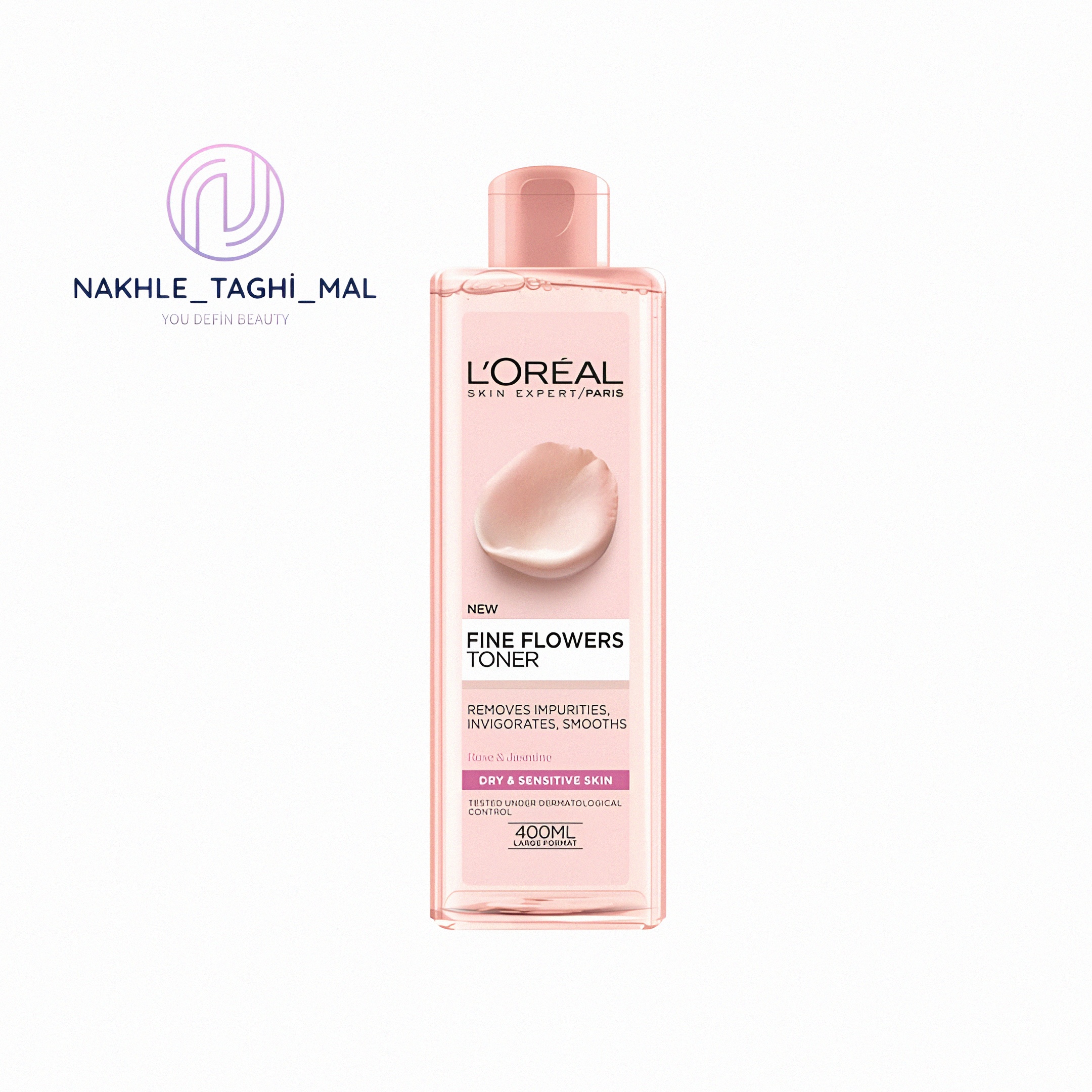 1751353830683_tufjts_2_0 تونر گل رز لورآل (L'Oréal Fine Flowers Toner) 400میل - Image 1